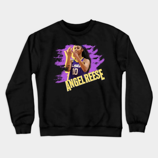 angel reese Crewneck Sweatshirt by Bread Barcc